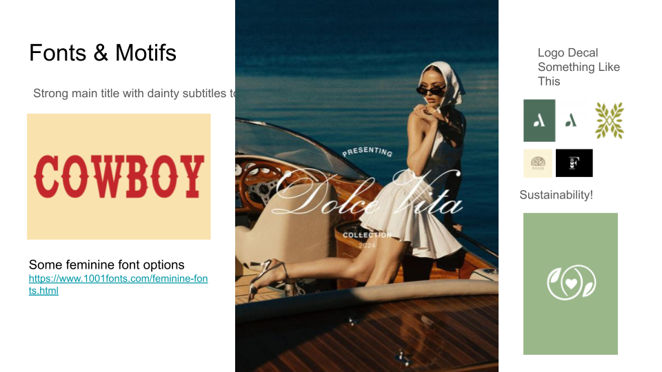 Direction 2 — brand tags and collateral