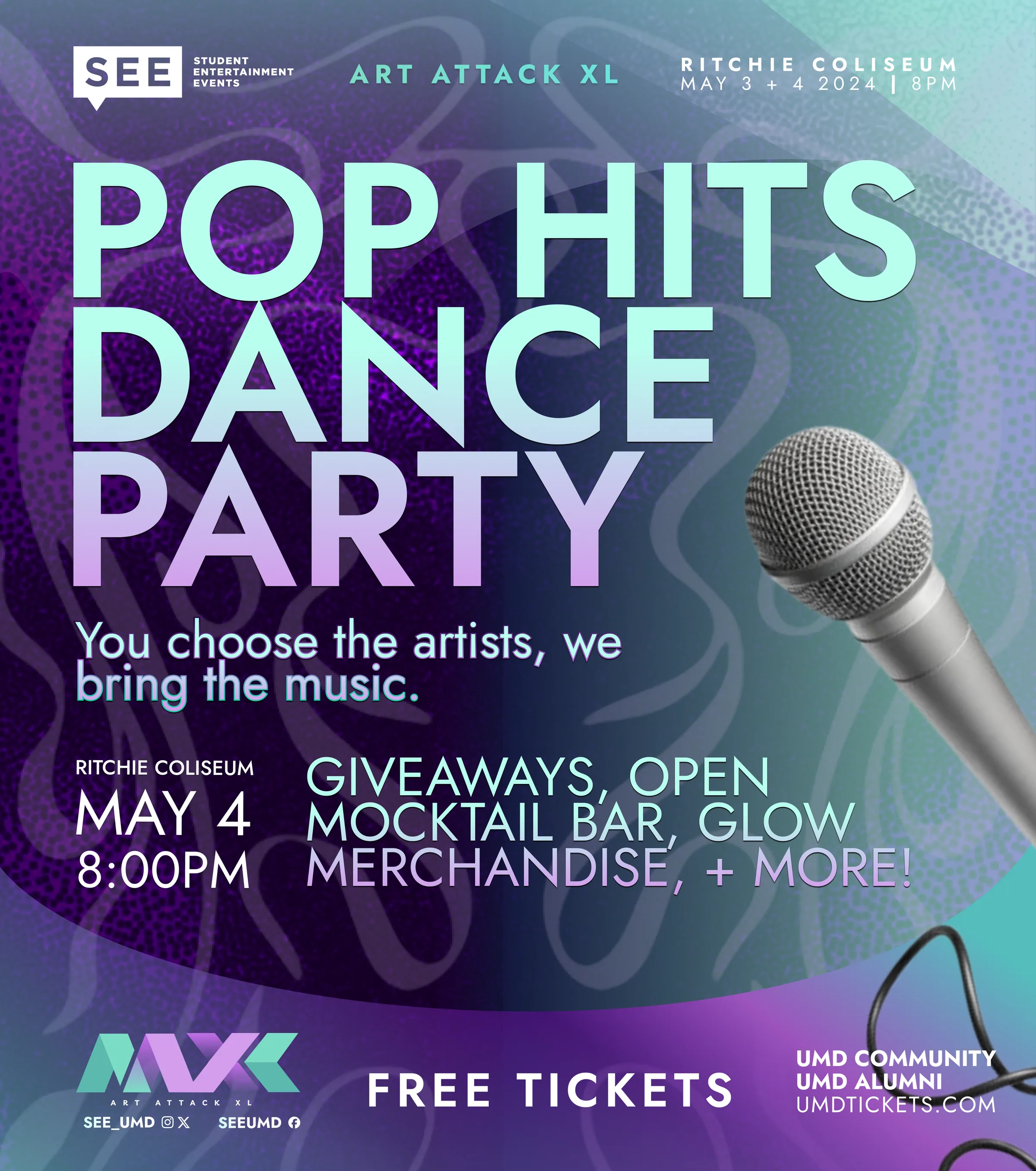 Pop Hits Dance Party event poster