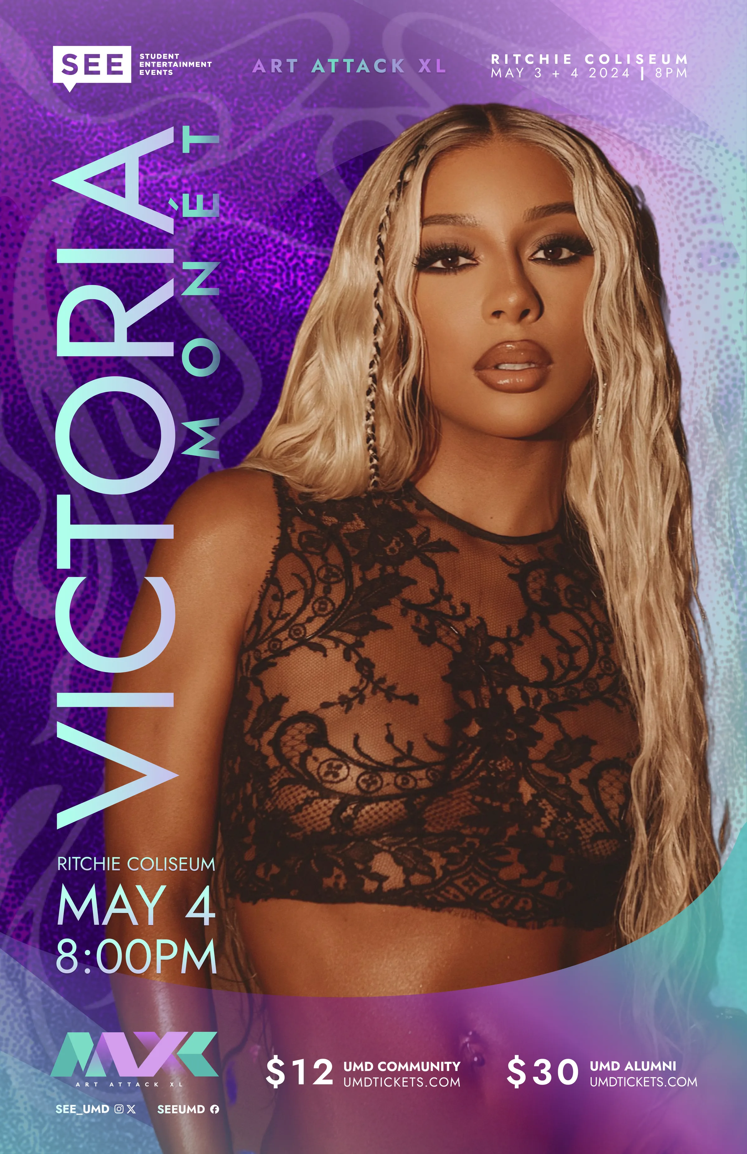 Victoria Mon&eacute;t artist poster