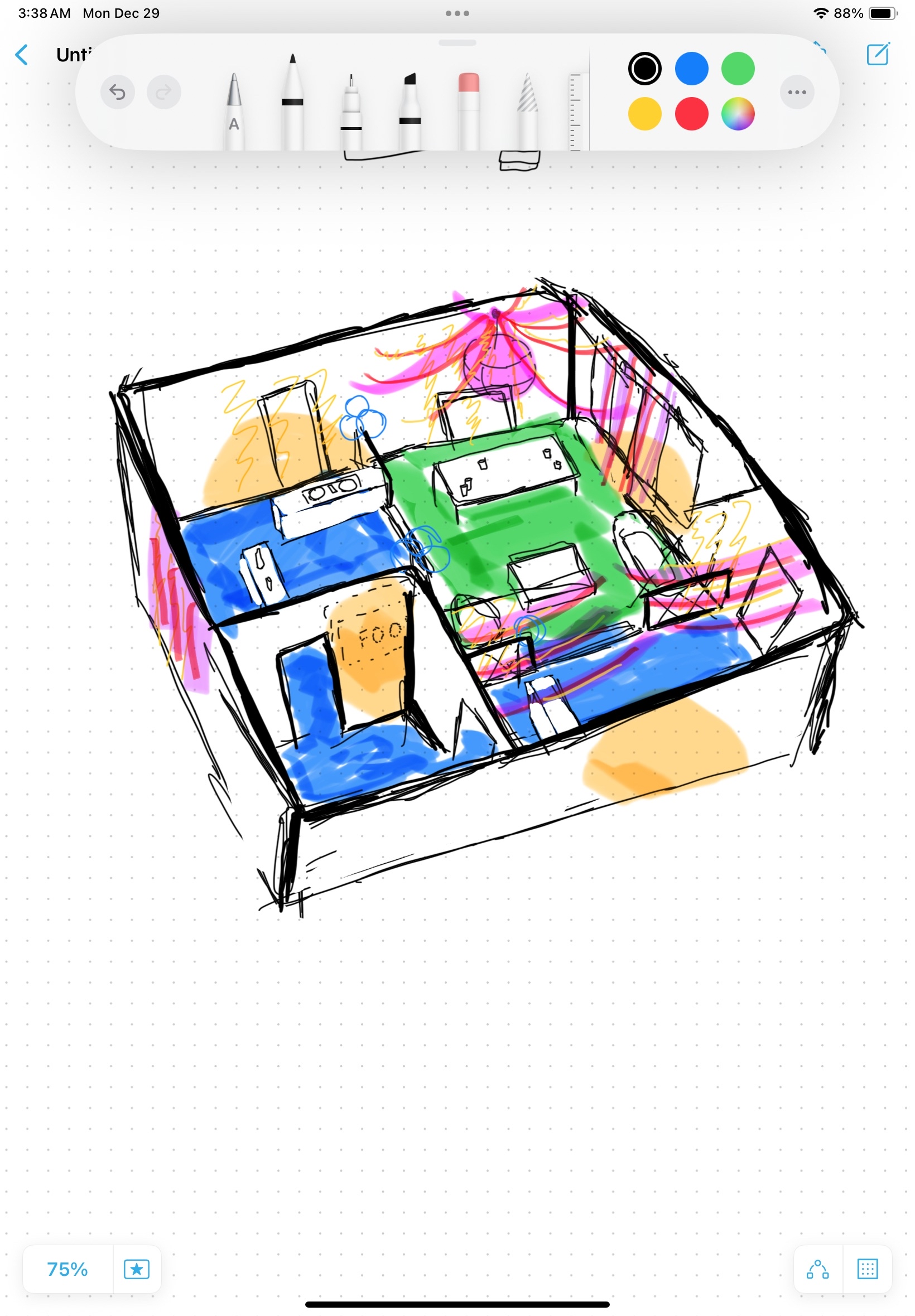 Game Night basement space
