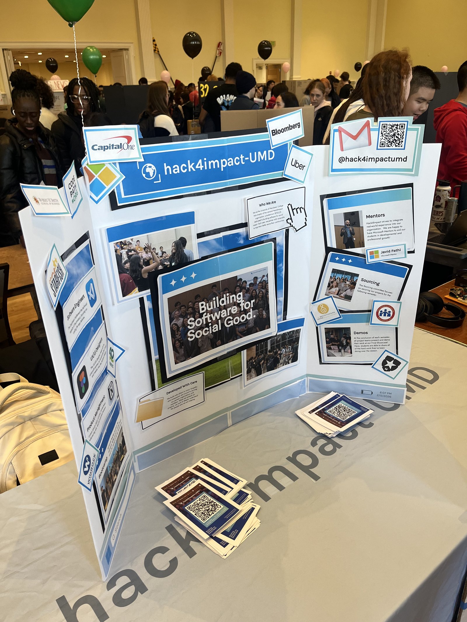 Club Fair Tri-Fold Board, printed