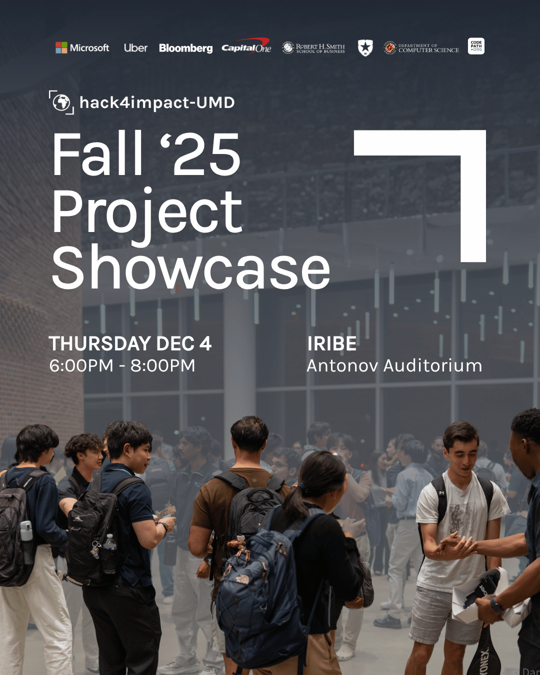 Hack4Impact Fall 25 Project Showcase Instagram graphic