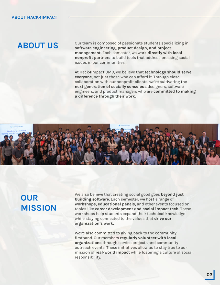 Hack4Impact Sponsorship Brochure page 5