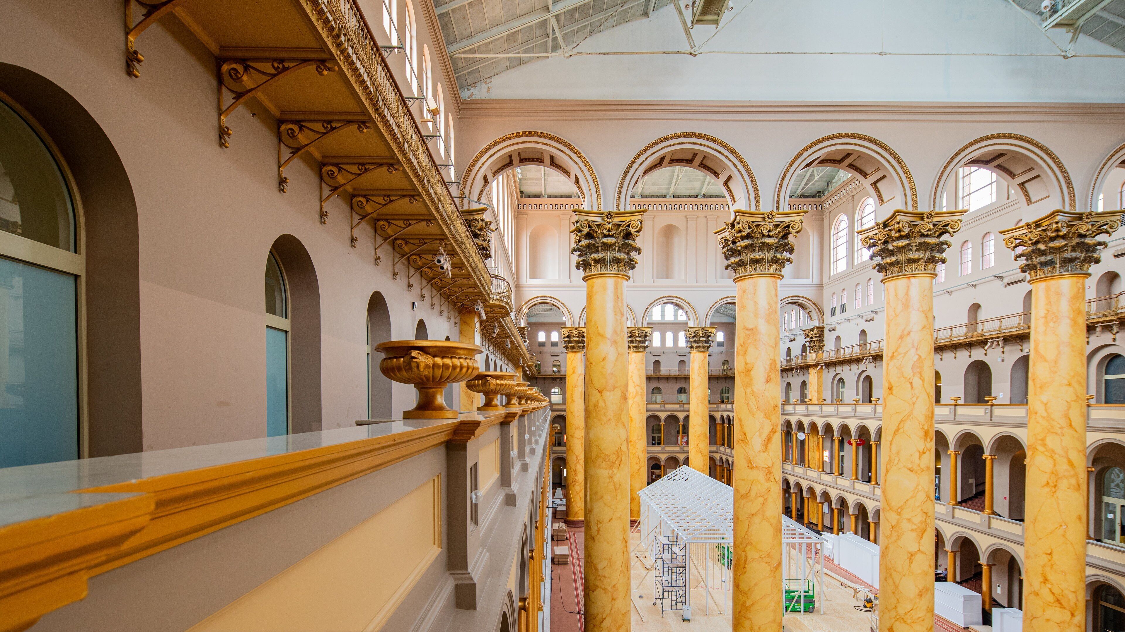 National Building Museum pillars, wide view
