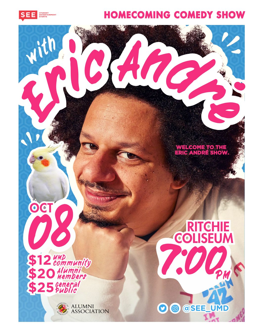 Eric Andre HCS Instagram post, alt