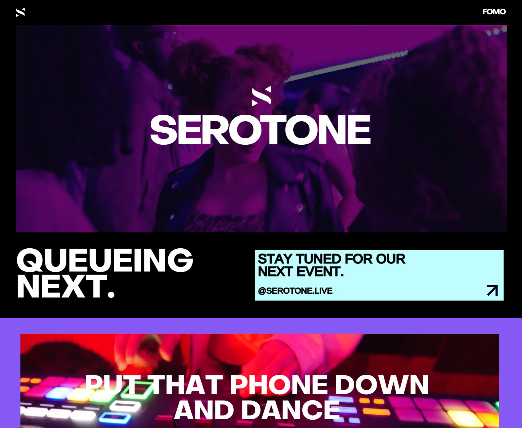Serotone tabling setup