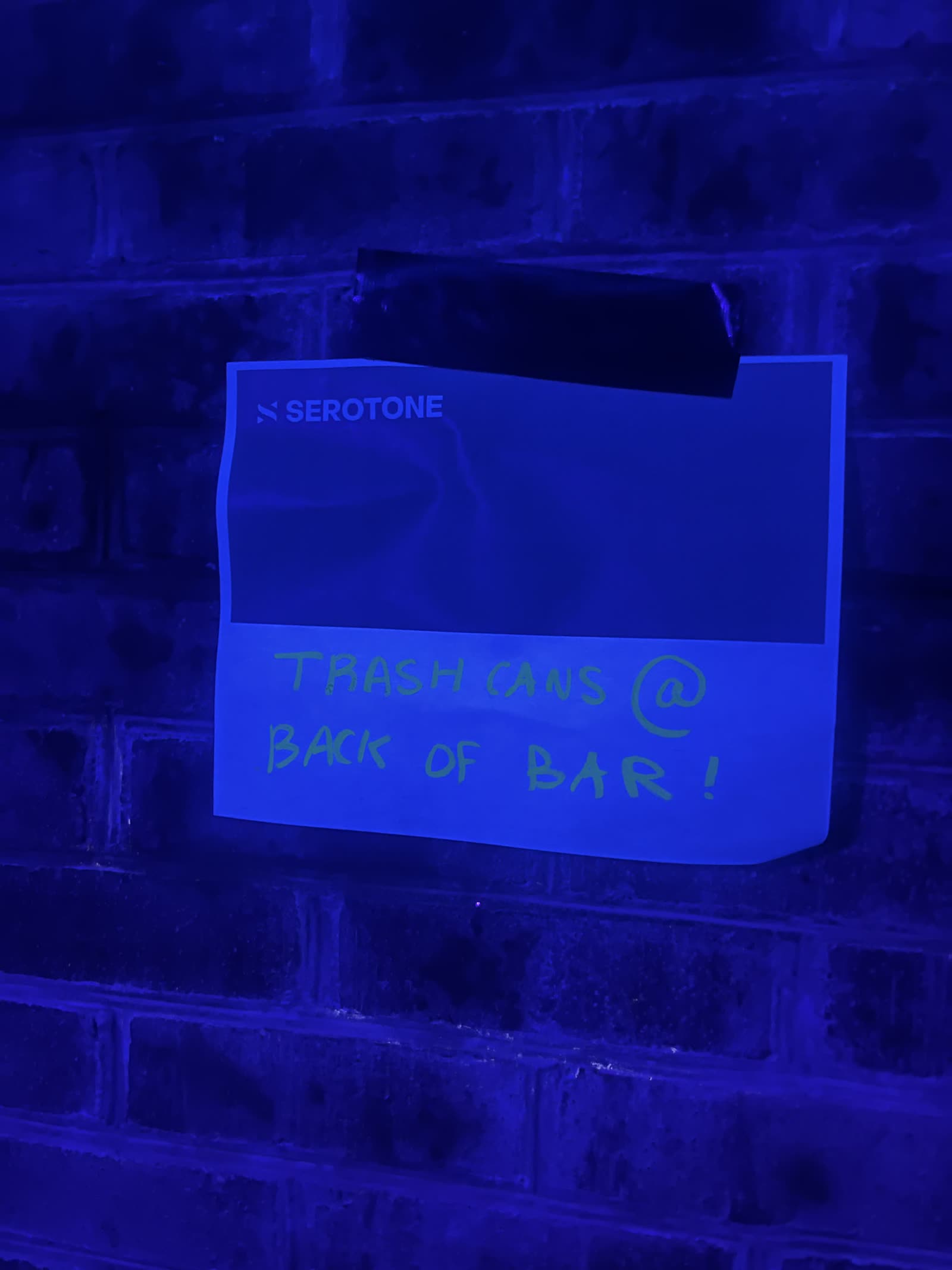 Serotone blank branded sign