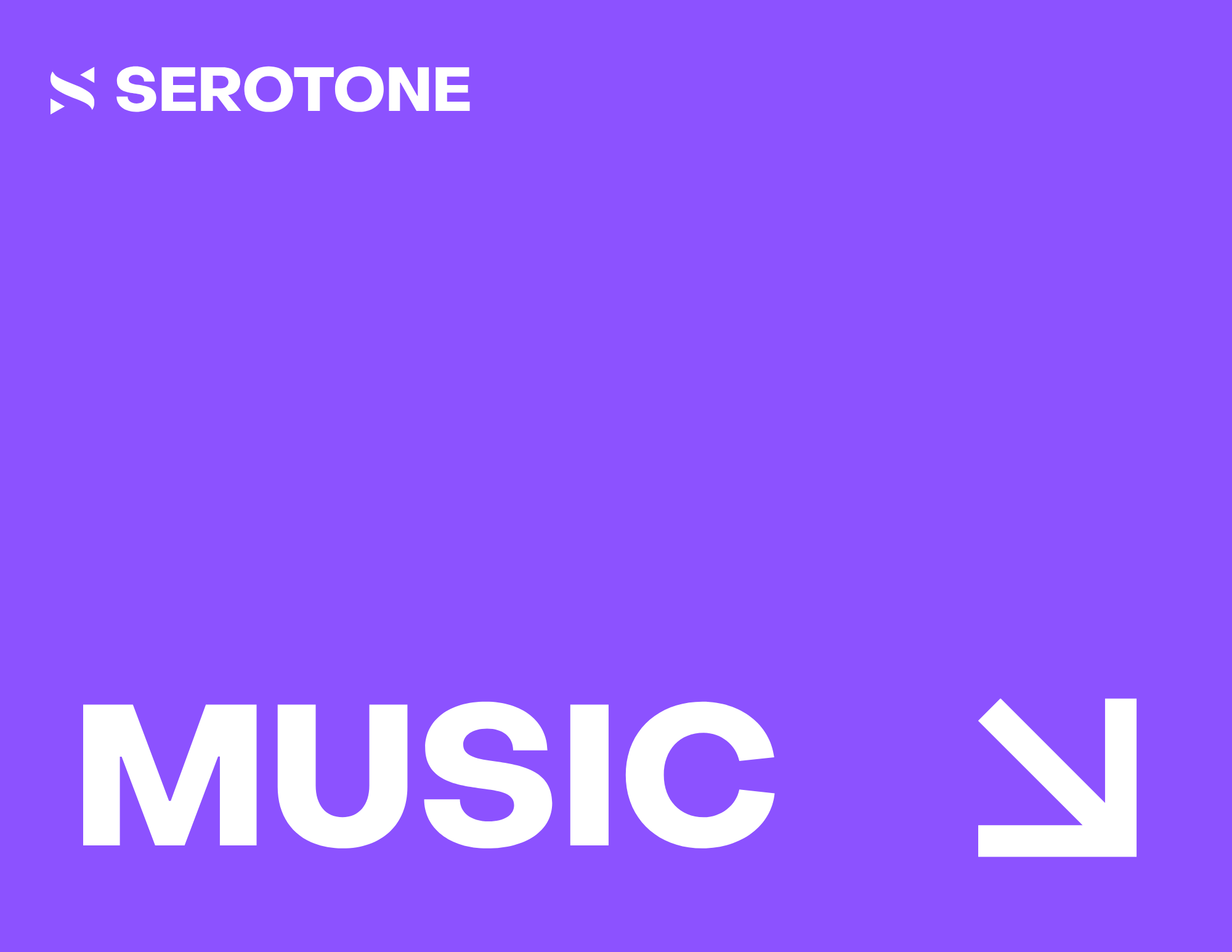 Serotone directional sign