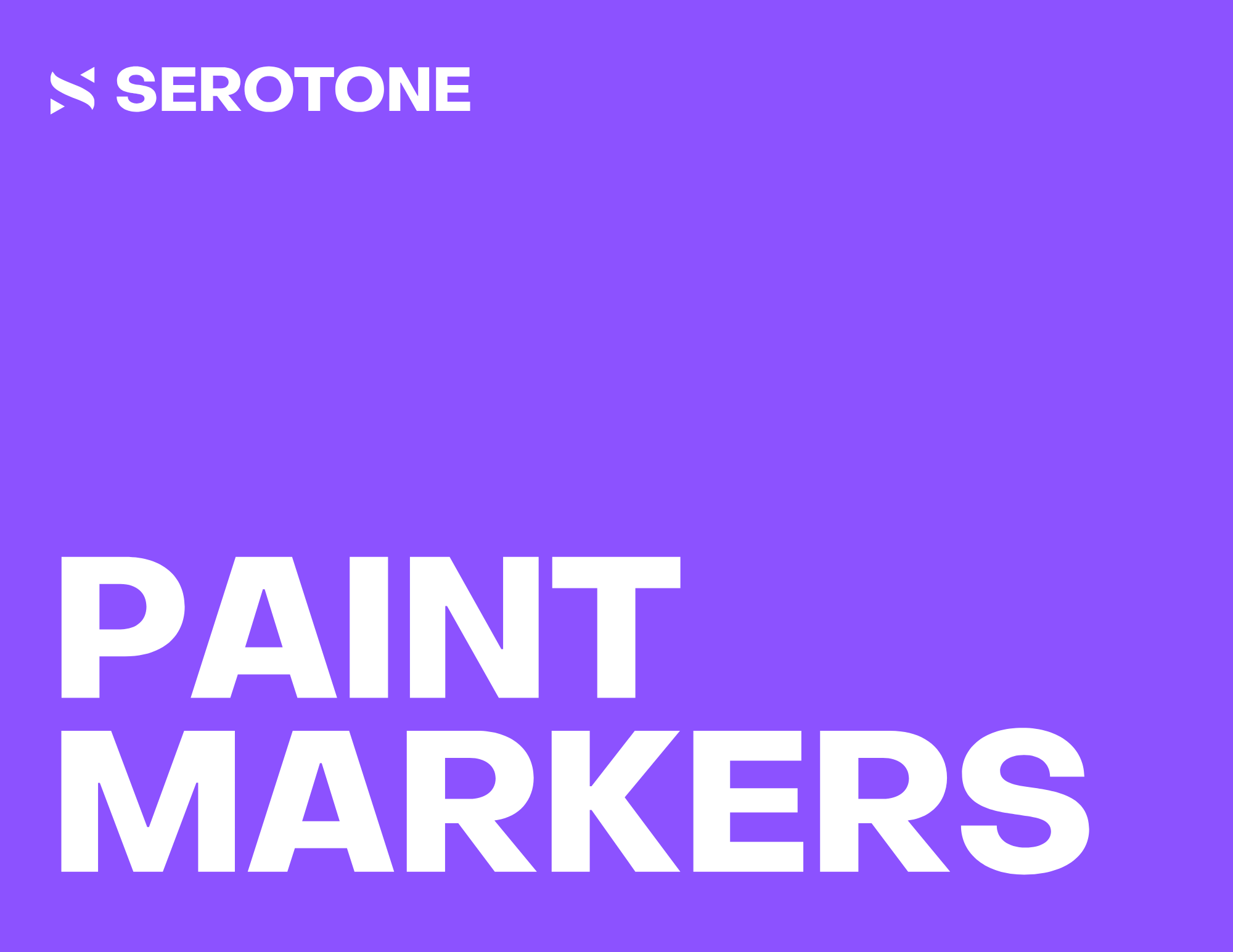 Serotone directional sign
