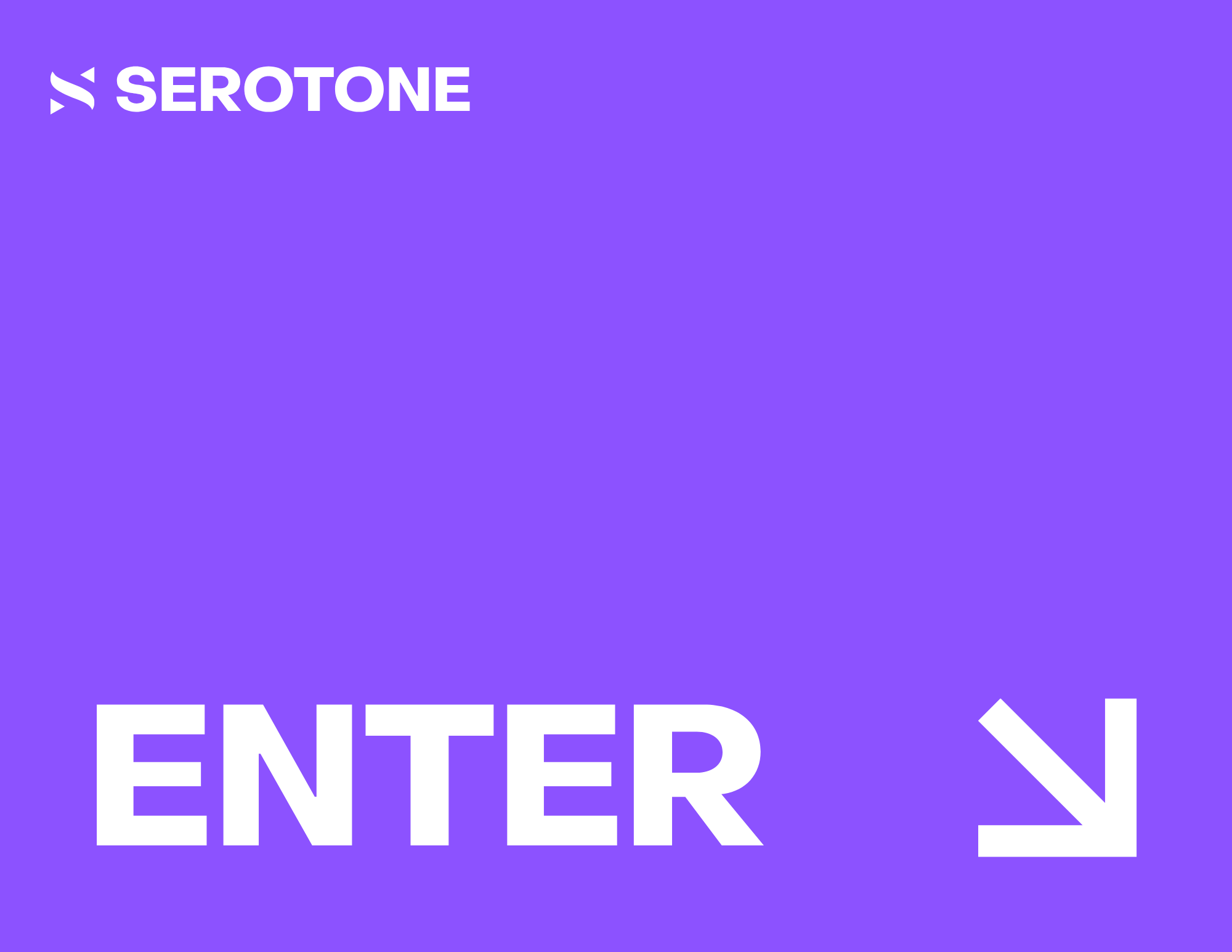 Serotone directional sign