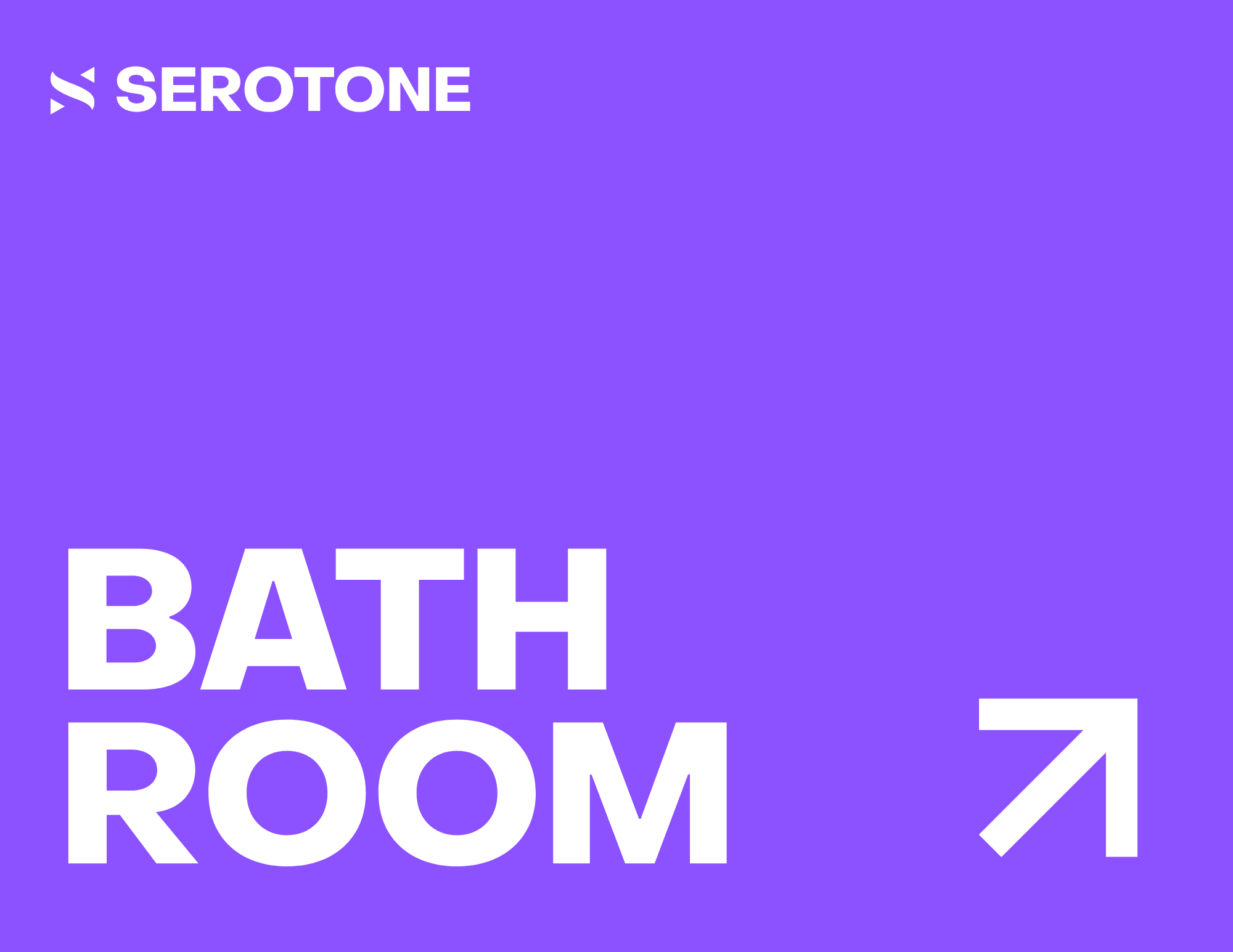 Serotone directional sign