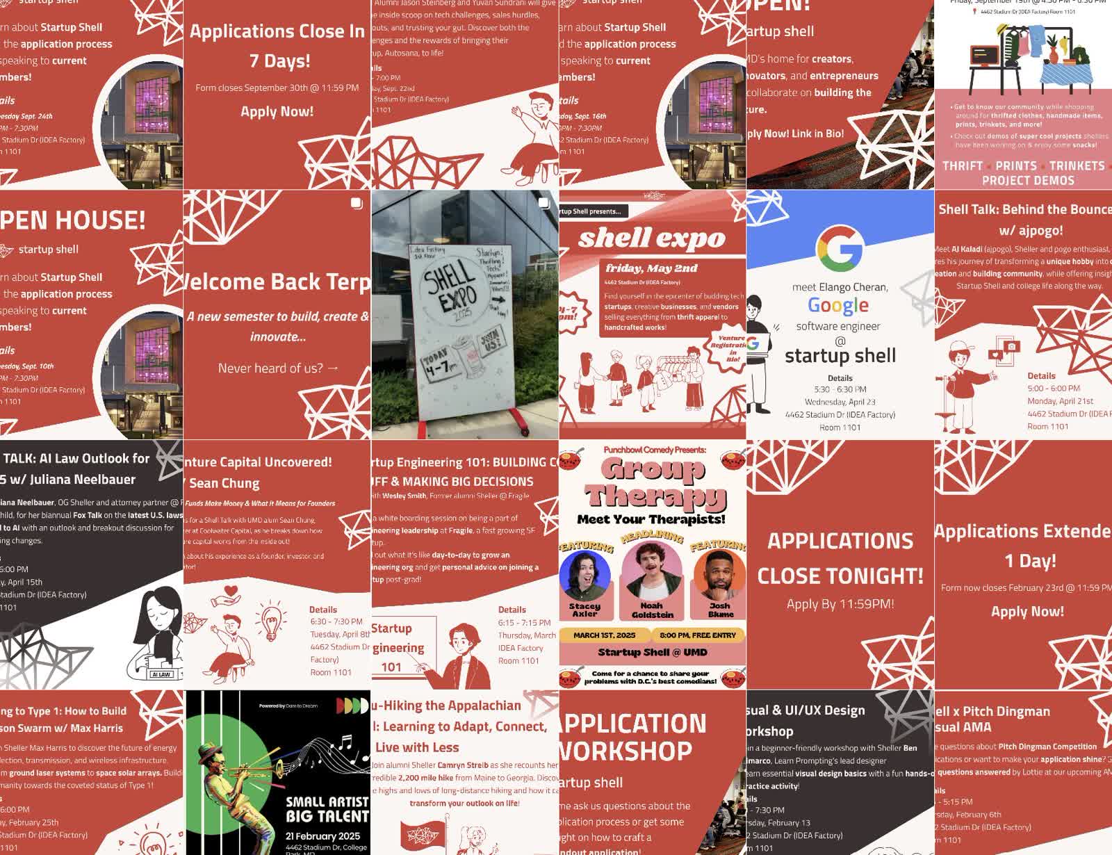 Startup Shell Instagram before