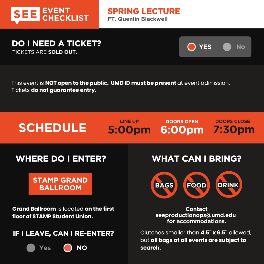 Event checklist, after redesign