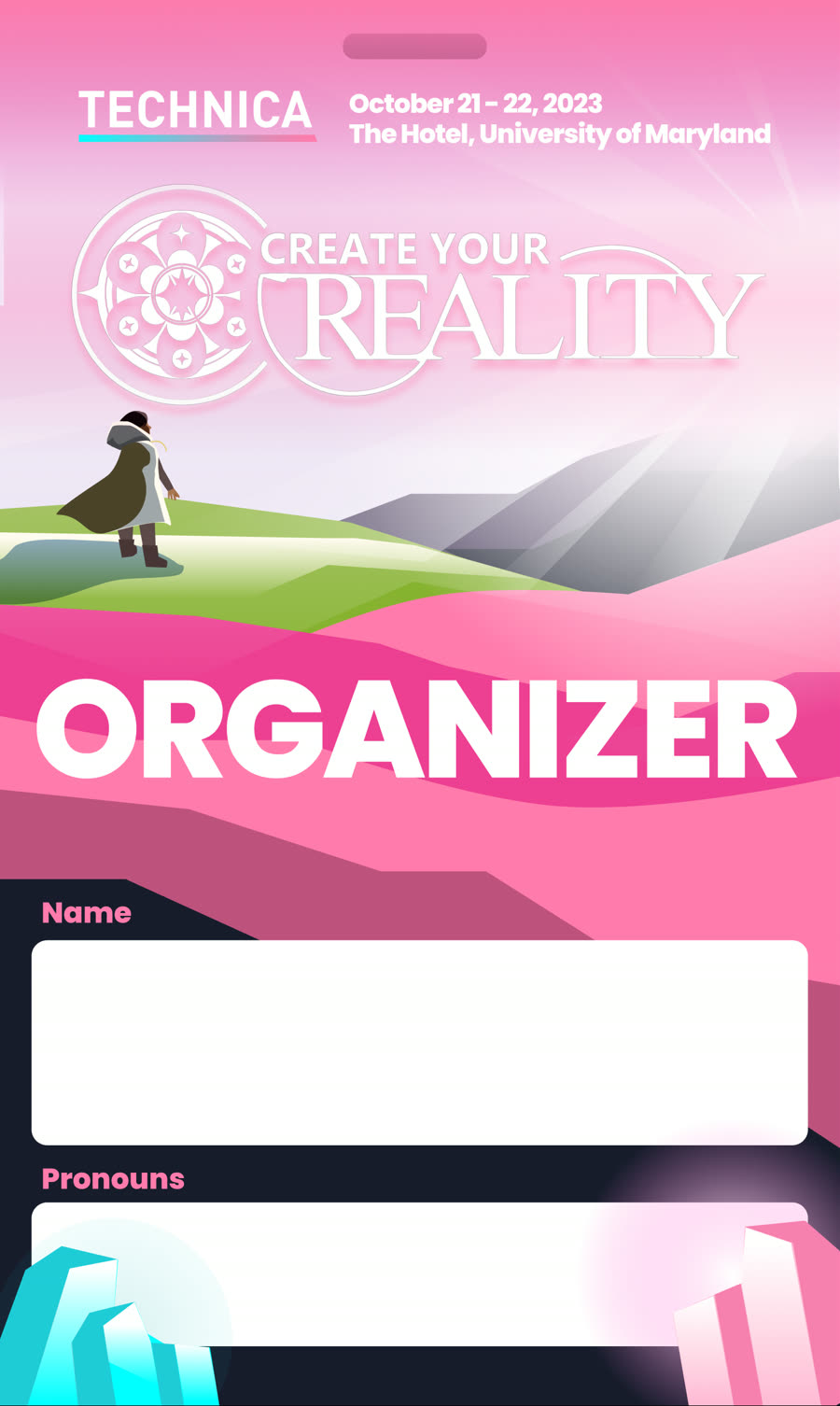 Technica badge — organizer tag